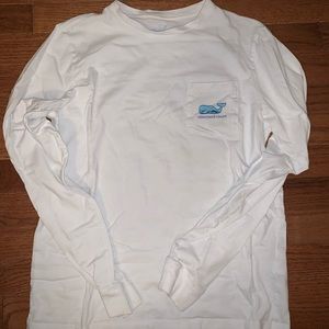 White/Light house Vineyard Vines long sleeve tee